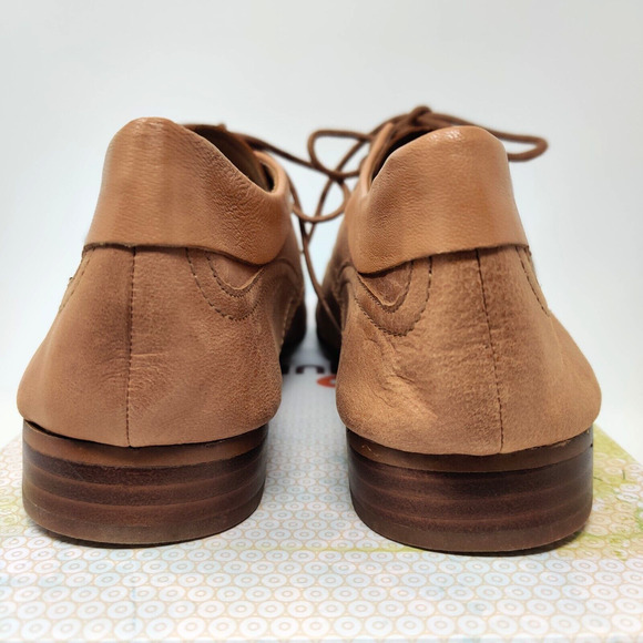 Juil 8634 Kama Womens Wingtip Oxford Shoes US 11 Camel Brown Soft Comfort NIB - Picture 12 of 16